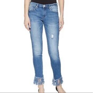 Blank The Reade Skinny Fray Blue Jeans Size 27